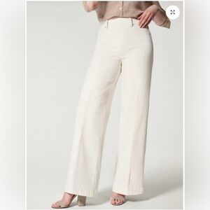 Spanx White Seamed Front Wide Leg Jeans 1X Tall – Worn Once